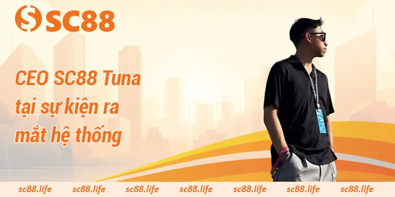 CEO SC88 Tuna tại sự kiện ra mắt hệ thống